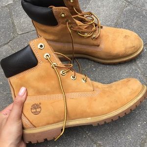 Tan timberland boots